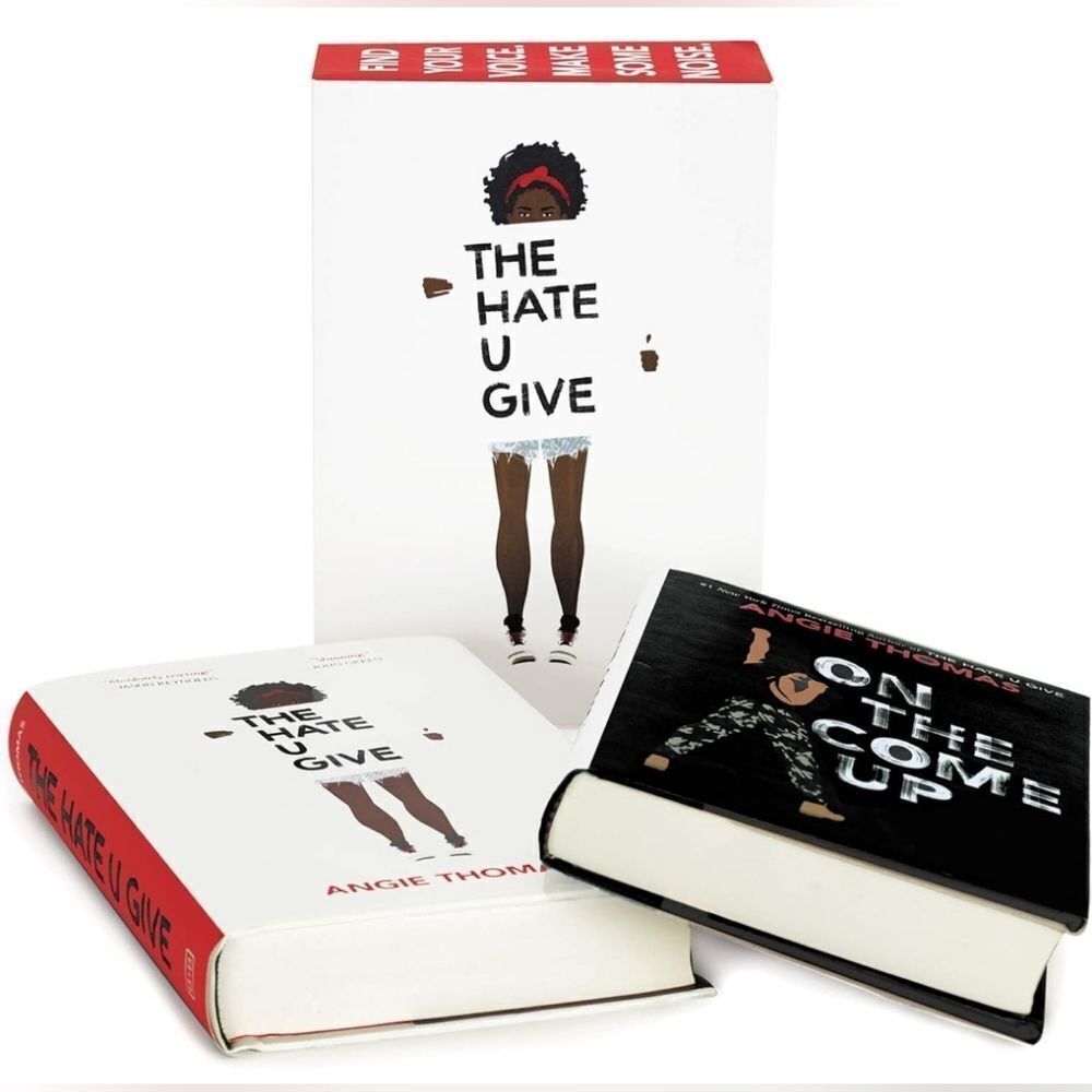 🔸️NIB Angie Thomas 2 Book Hardcover Box Set - The Hate U Give & On The Come Up